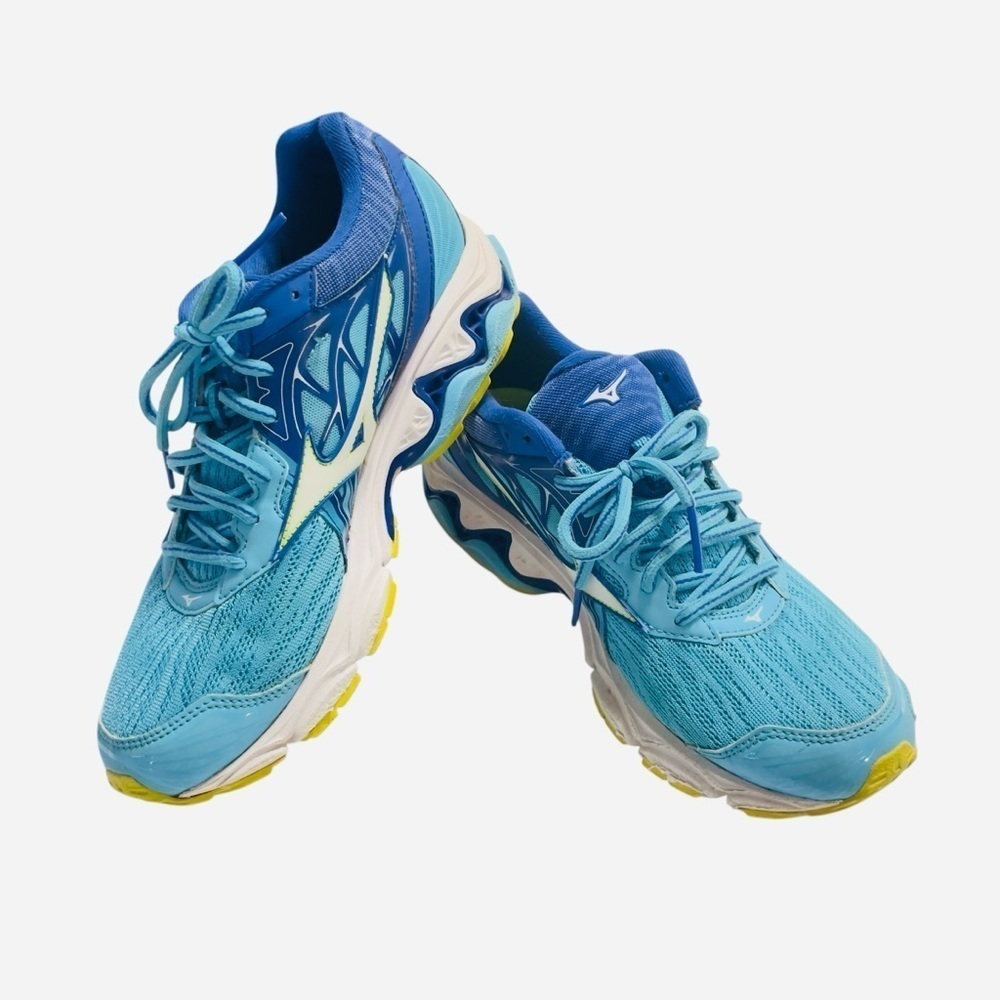 Mizuno Running Race Wave Inspire 410985 Blue Womens 9 Shoes Fast Shipping - Picture 2 of 12